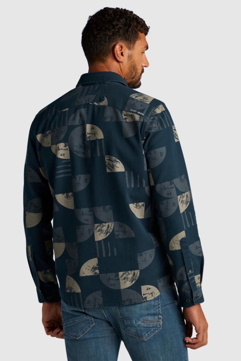 Cast Iron long sleeve shirt a/o printed slub